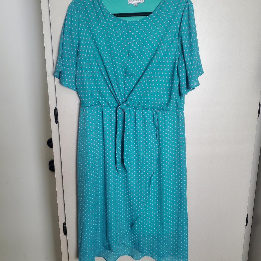 Piper and scoot aqua dress